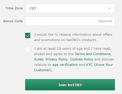 bet365 bonus code